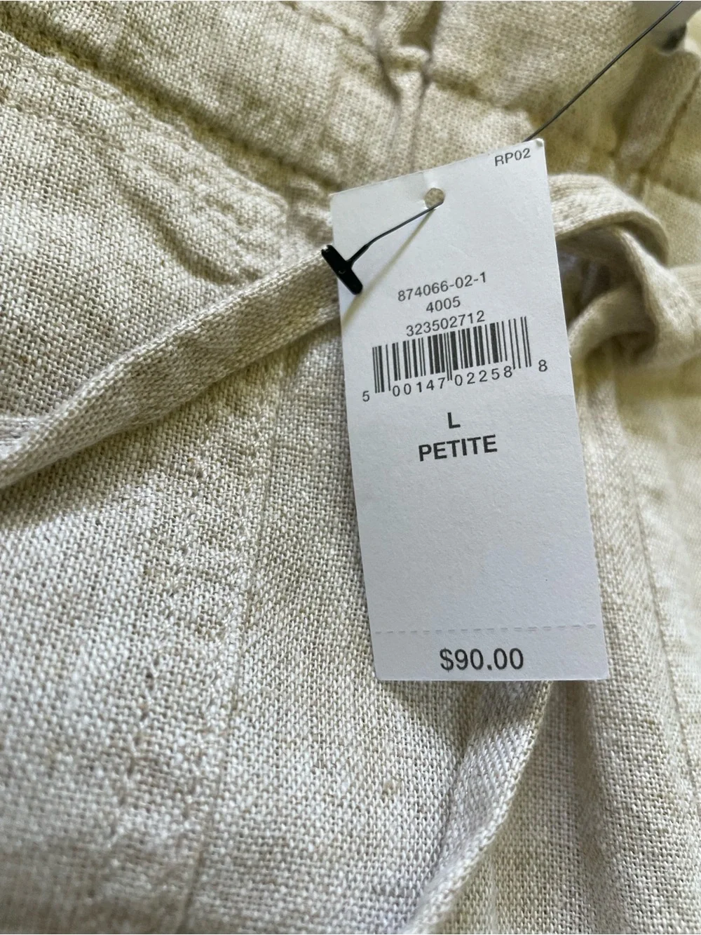 Banana Republic Women's Linen-Blend Drawstring Pants - Light Tan